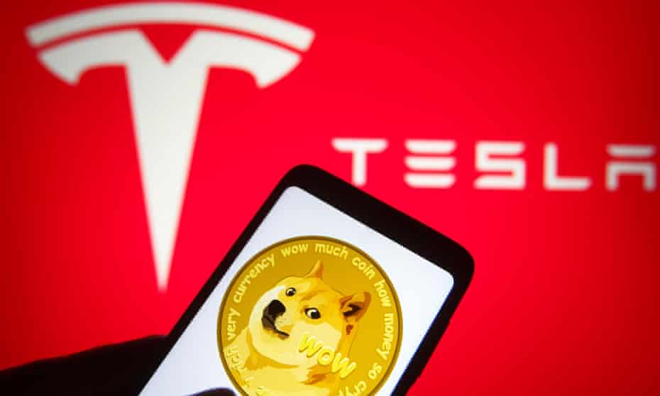 Tesla تعتمد الدوجكوين كعملة دفع